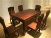 广东中山老船木家具批发零售：新中式实木餐桌椅传统家具餐桌椅组合定制
