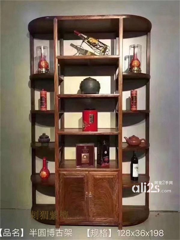 
新中式实木家具 书柜 面条柜 置物架 储物架 博古架
